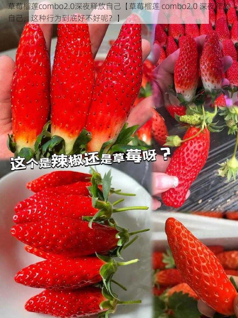 草莓榴莲combo2.0深夜释放自己【草莓榴莲 combo2.0 深夜释放自己,这种行为到底好不好呢?】