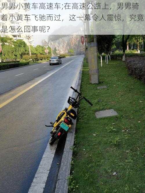 男男小黄车高速车;在高速公路上,男男骑着小黄车飞驰而过,这一幕令人震惊,究竟是怎么回事呢?
