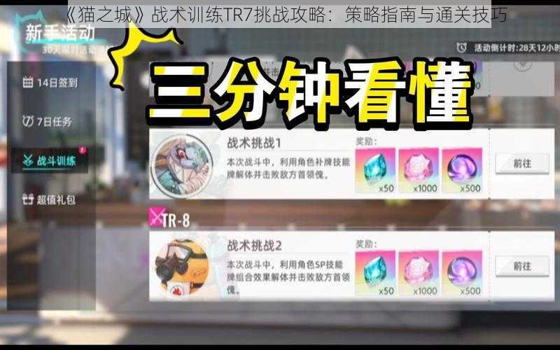 《猫之城》战术训练TR7挑战攻略:策略指南与通关技巧